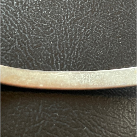 Ed Levin sterling bracelet swirls Amethyst stone - Picture 5 of 6